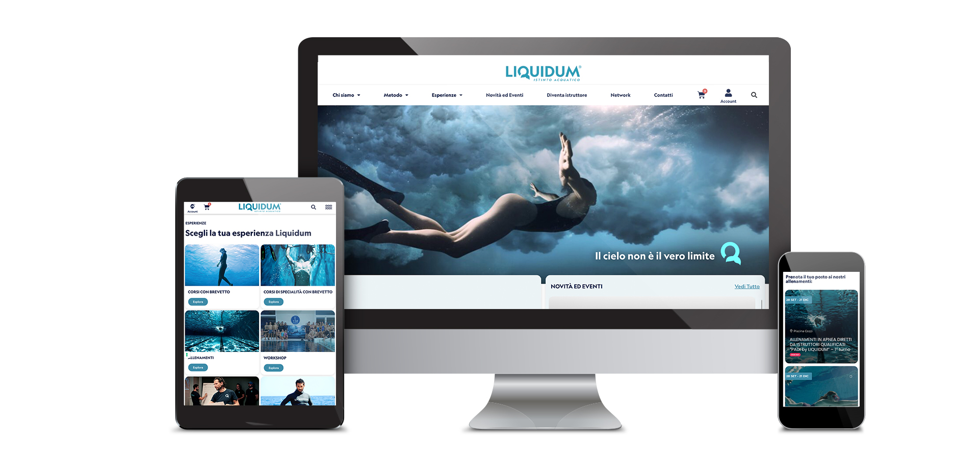 Mockup sito Liquidum